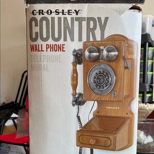 Crosley Classic Wood Wall Phone